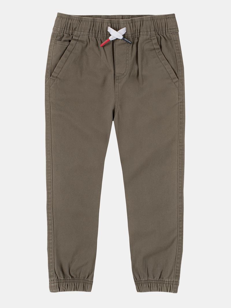 Fiú Tommy Hilfiger Little Pull-On Jogger Nadrág Olivazöld | HU 2139AHK